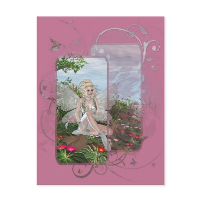 At the Waters Edge - Fairy & Flowers by the Water Post Card by mrssocolov4