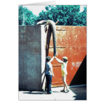 At the Zoo Greeting Card