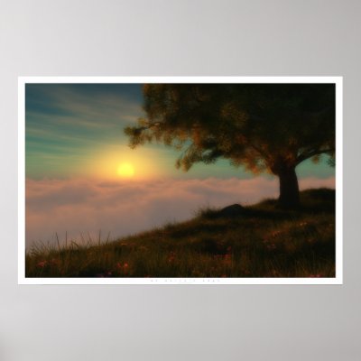 At World's Edge Poster by digitalblasphemy