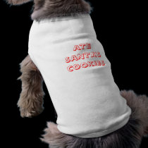 ATE SANTA'S COOKIES pet clothing