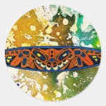 Athabascan Totem by Michael Moffa Sticker
