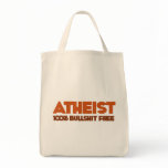 Atheism 100% Bullshit Free Tote Bag