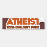 Atheism 100% Bullshit Free Bumper Sticker