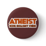 Atheism 100% Bullshit Free buttons