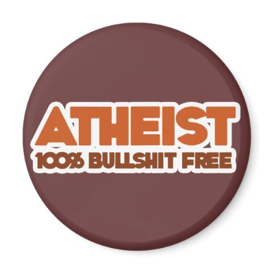 Atheism 100% Bullshit Free Refrigerator Magnet by Freethinkers