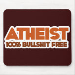 Atheism 100% Bullshit Free mousepads