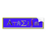 Atheism Bumper Sticker bumper stickers