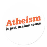 Atheism Makes Sense Stickers