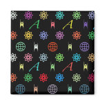Atheism Monogram magnets