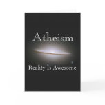 atheism, reality is awesome greeting cards