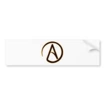 Atheism Symbol Bumper Stickers