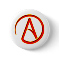 Atheism Symbol Pinback Button