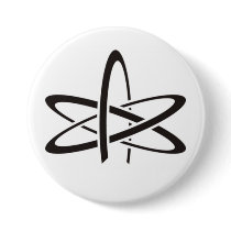 Atheism Symbol Pinback Buttons