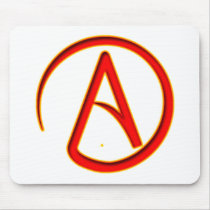 Atheism Symbol Mouse Pad