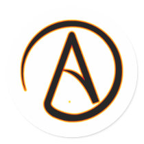 Atheism Symbol Round Stickers