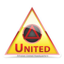 Atheism United Headquarters Logo Sitcker Stickers