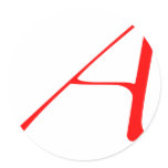 Atheist "A"  logo Round Sticker