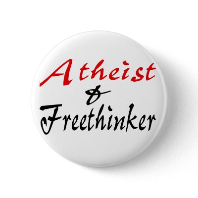 Atheist and Freethinker Pin by EllesPlanet