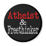 Atheist and Freethinker magnets
