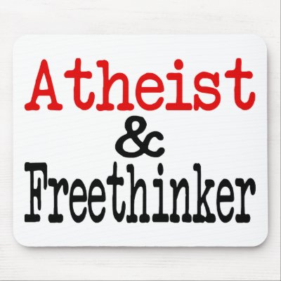 Atheist and Freethinker Mouse Mat by EllesPlanet