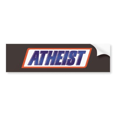 Atheist Atheism Parody Bumper Stickers by Freethinkers