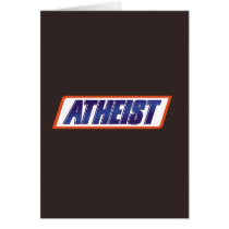 Atheist Atheism Parody Card
