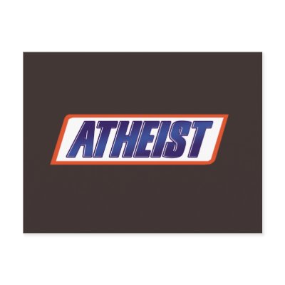Atheist Atheism Parody Postcard by Freethinkers