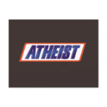Atheist Atheism Parody postcards