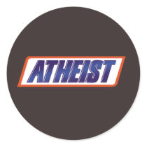 Atheist Atheism Parody Round Stickers