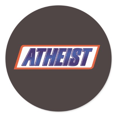 Atheist Atheism Parody Round Stickers by Freethinkers
