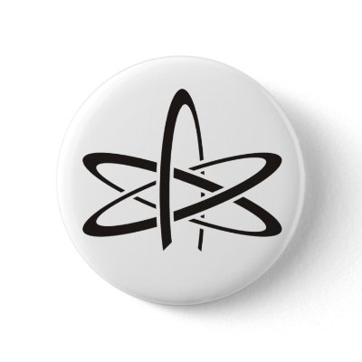 Atheist Atom Button by briman232