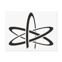 Atheist Atom Postcard