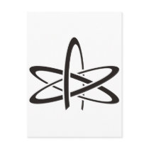 Atheist Atom Post Card