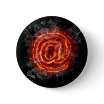 Atheist - burning A @ Pinback Button