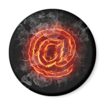 Atheist - burning A @ Refrigerator Magnet