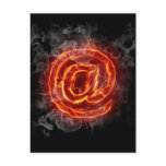 Atheist - burning A @ Postcard