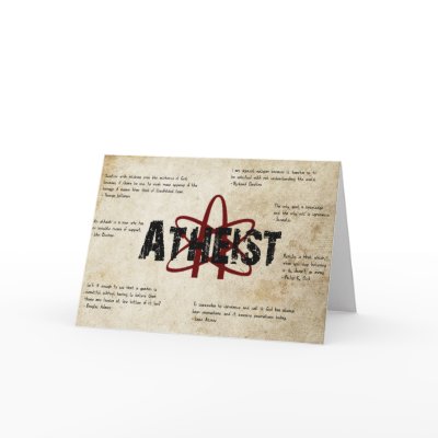 Atheist Greeting Cards by briman232