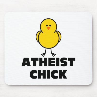 Atheist Chick Mouse Pad by chicktshirts8