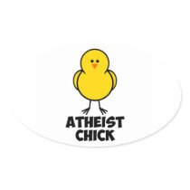 Atheist Chick Sticker