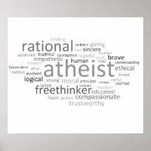 Atheist Cloud Posters
