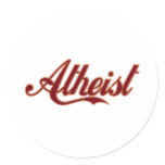 Atheist Cola Style Logo Stickers