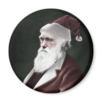 Atheist - Darwin Christmas as Santa Claus magnets
