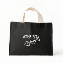 Atheist Fish Canvas Bag