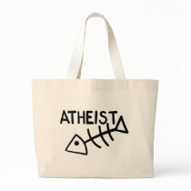 Atheist Fish Canvas Bags