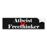 Atheist & Freethinker Bumper Sticker
