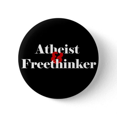 Atheist & Freethinker Pinback Button by Freethinkers