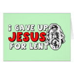 Atheist lent