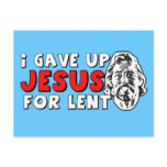 Atheist lent