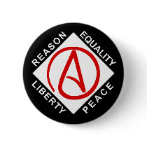 Atheist logo button