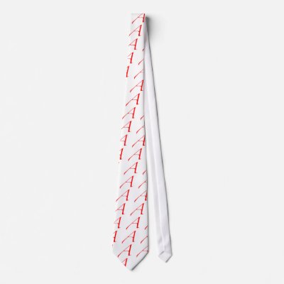 Atheist logo neck ties by UNALUNALLENA